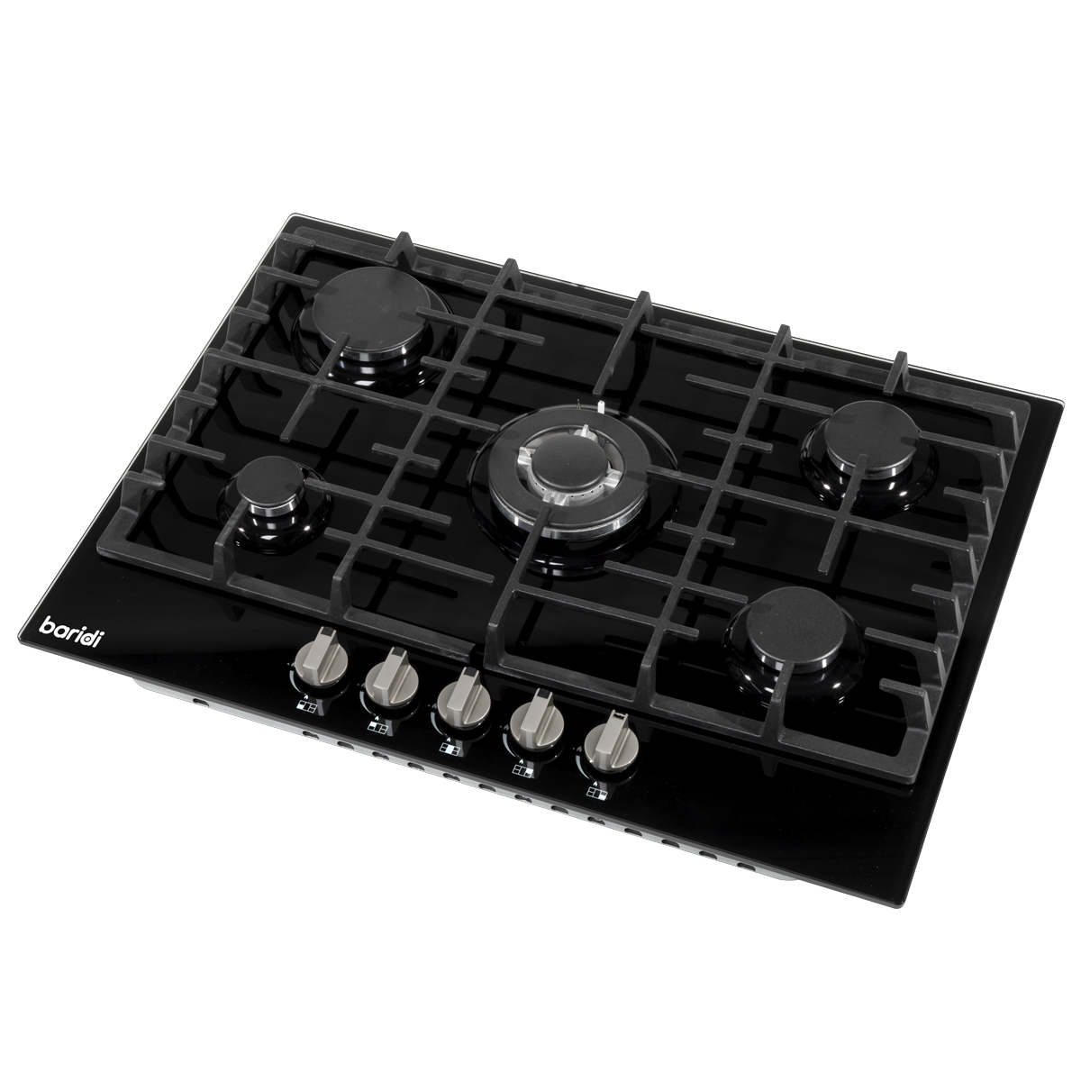 Baridi DH228 Gas Hob with 5 Cooking Zones 70cm - Black - additional view 2