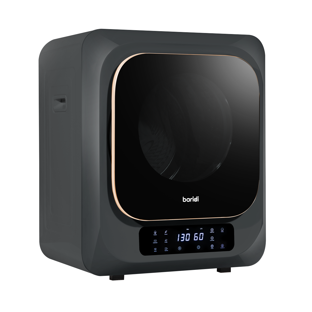 Baridi DH229 Tabletop Tumble Dryer with Digital Controls 2.5kg Capacity - Black