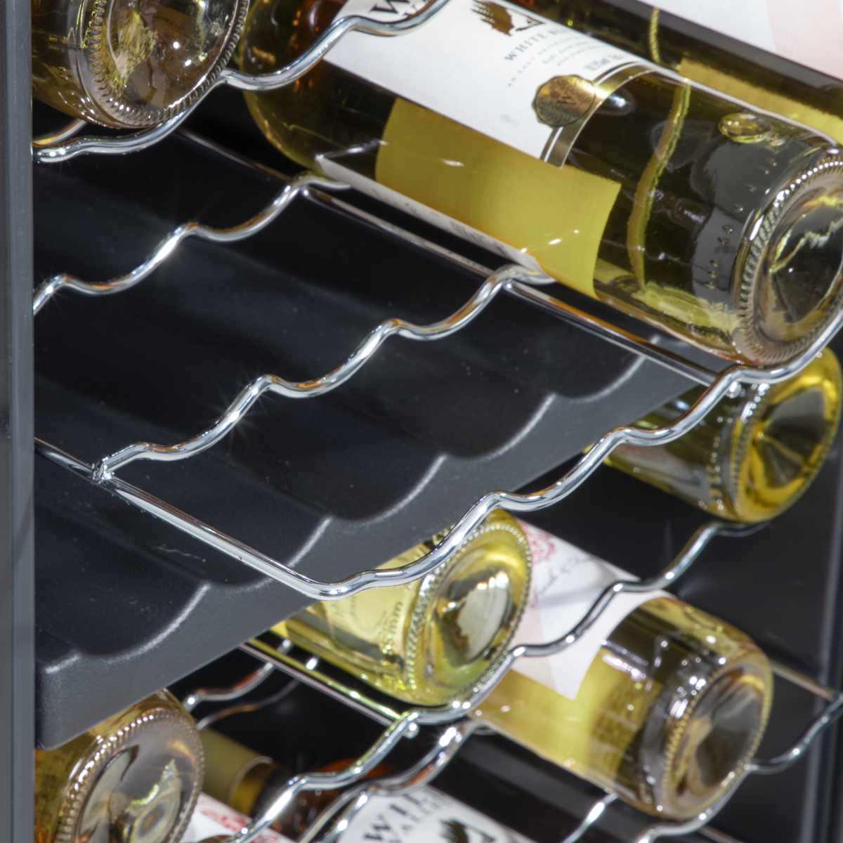 Baridi DH236 52 Bottle Dual Zone Wine Fridge with Digital Touch Screen Controls, Wire Shelves & LED Light - additional view 9
