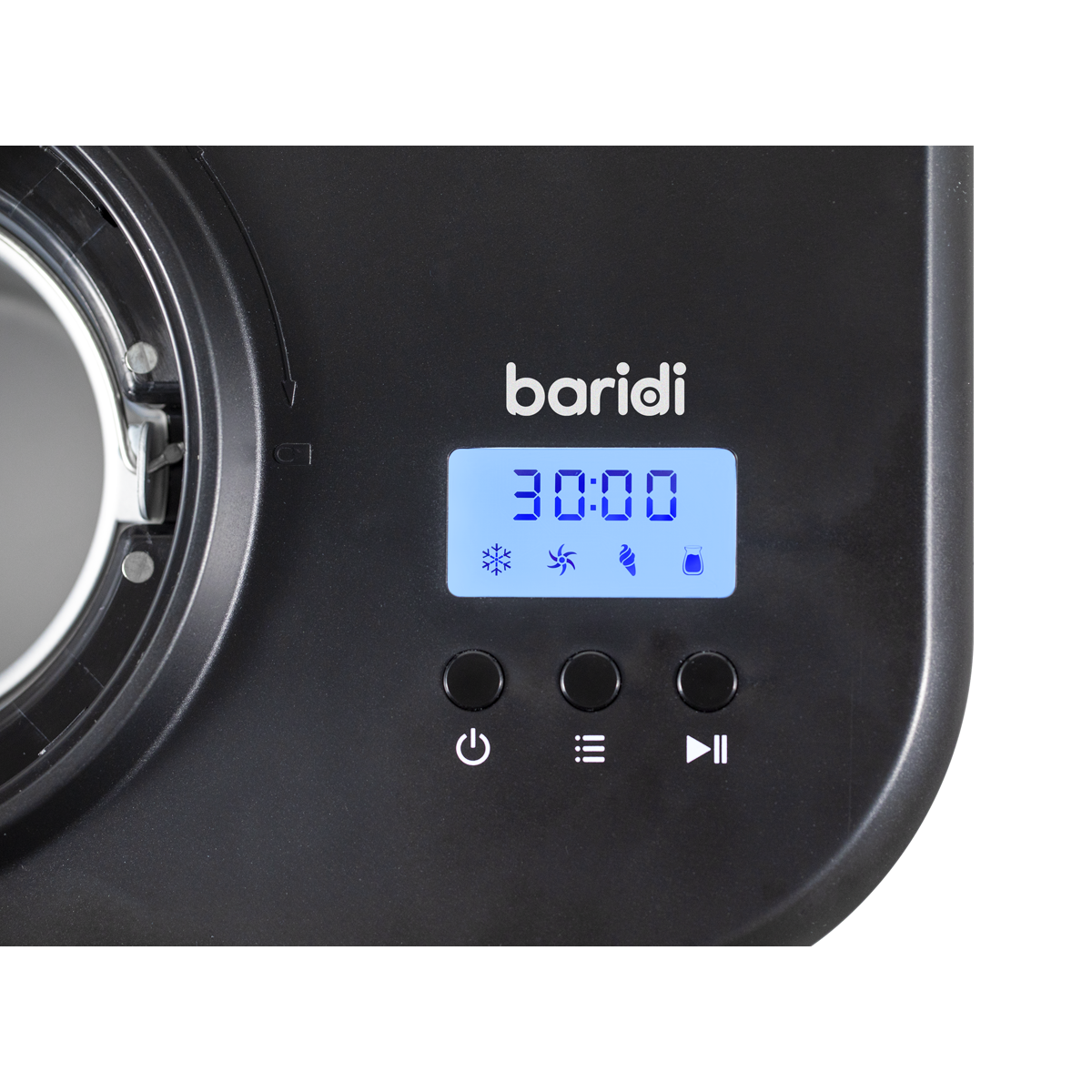 Baridi DH238 Automatic Churning Ice Cream Machine 1L Capacity - Black - additional view 15