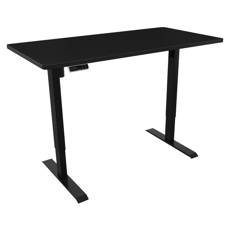 Dellonda DH245 Black Electric Height Adjustable Standing Desk with Memory, Quiet, 1400x700mm - additional view 2
