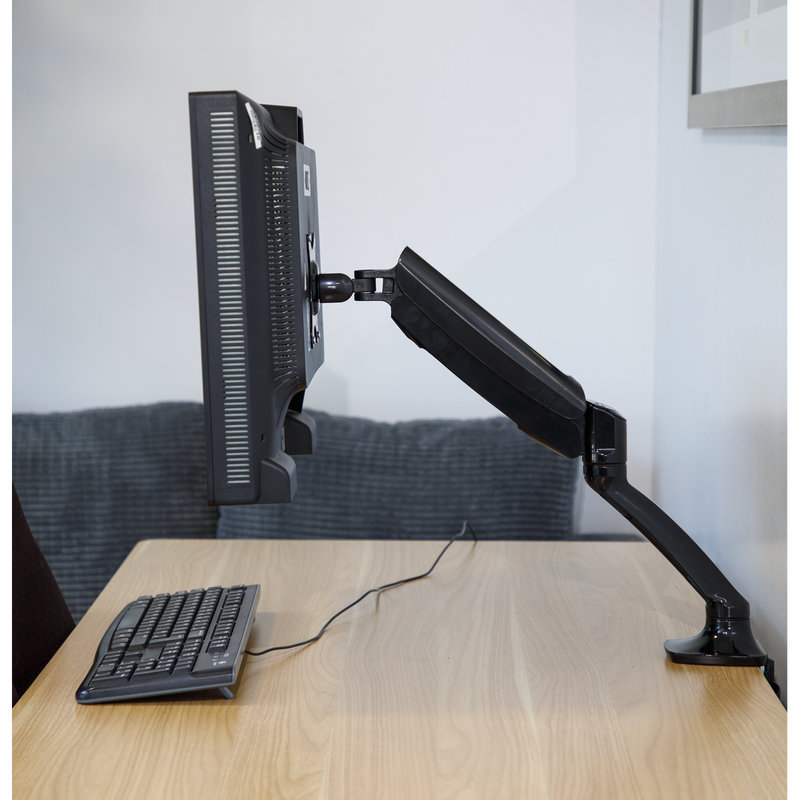 Dellonda DH24 Adjustable Single Monitor Arm with 360° Rotation - Black - additional view 7