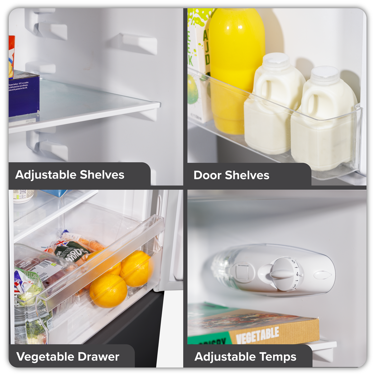 Baridi DH253 47cm 60/40 Fridge Freezer, 157L Capacity Low Frost - additional view 7