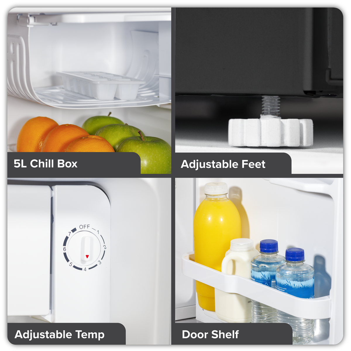 Baridi DH257 Tabletop Fridge with Ice Box, 46L Capacity - additional view 2