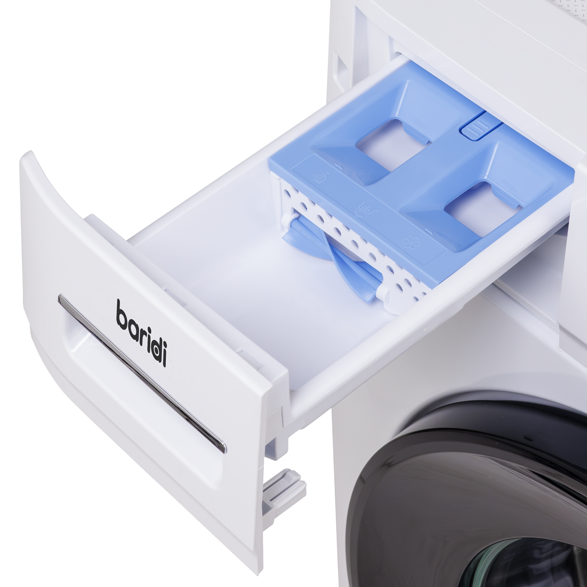 Baridi DH263 8/5kg Washer Dryer, Front Loading, 1400rpm Energy Rating A - White - additional view 6