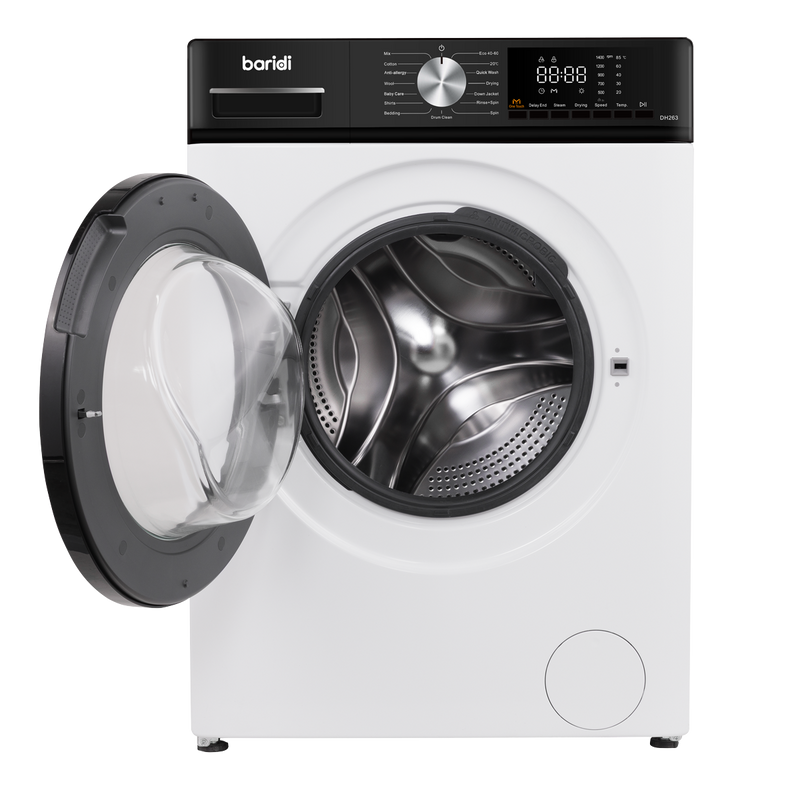 Baridi DH263 8/5kg Washer Dryer, Front Loading, 1400rpm Energy Rating A - White - additional view 5