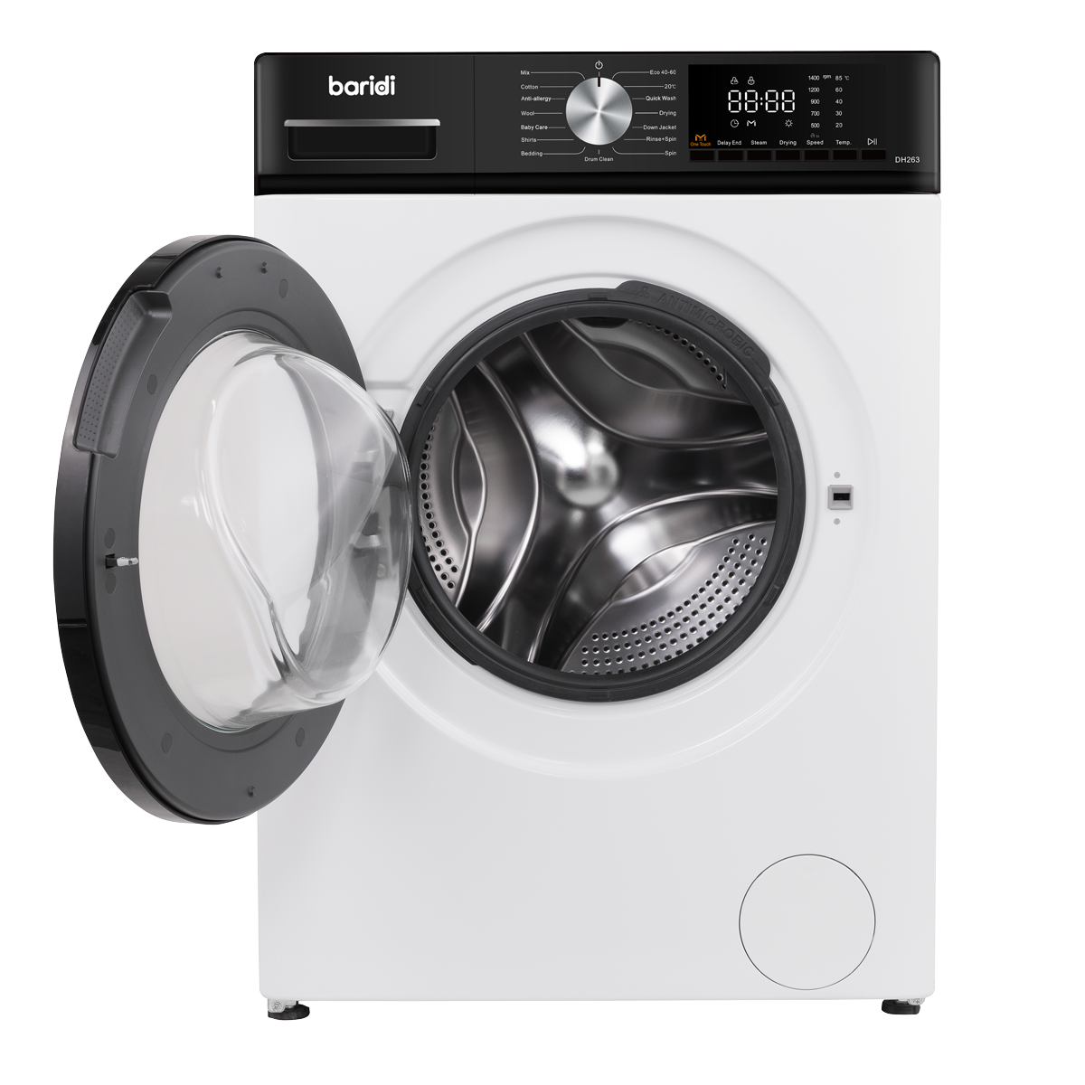 Baridi DH263 8/5kg Washer Dryer, Front Loading, 1400rpm Energy Rating A - White - additional view 5