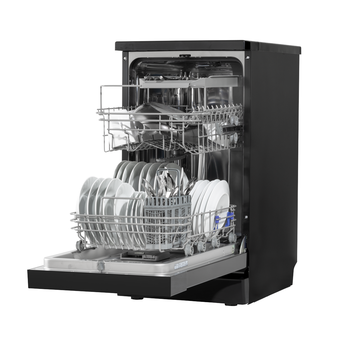 Baridi DH267 Slimline Freestanding Dishwasher 45cm Wide 10 Place Settings - Black - additional view 15