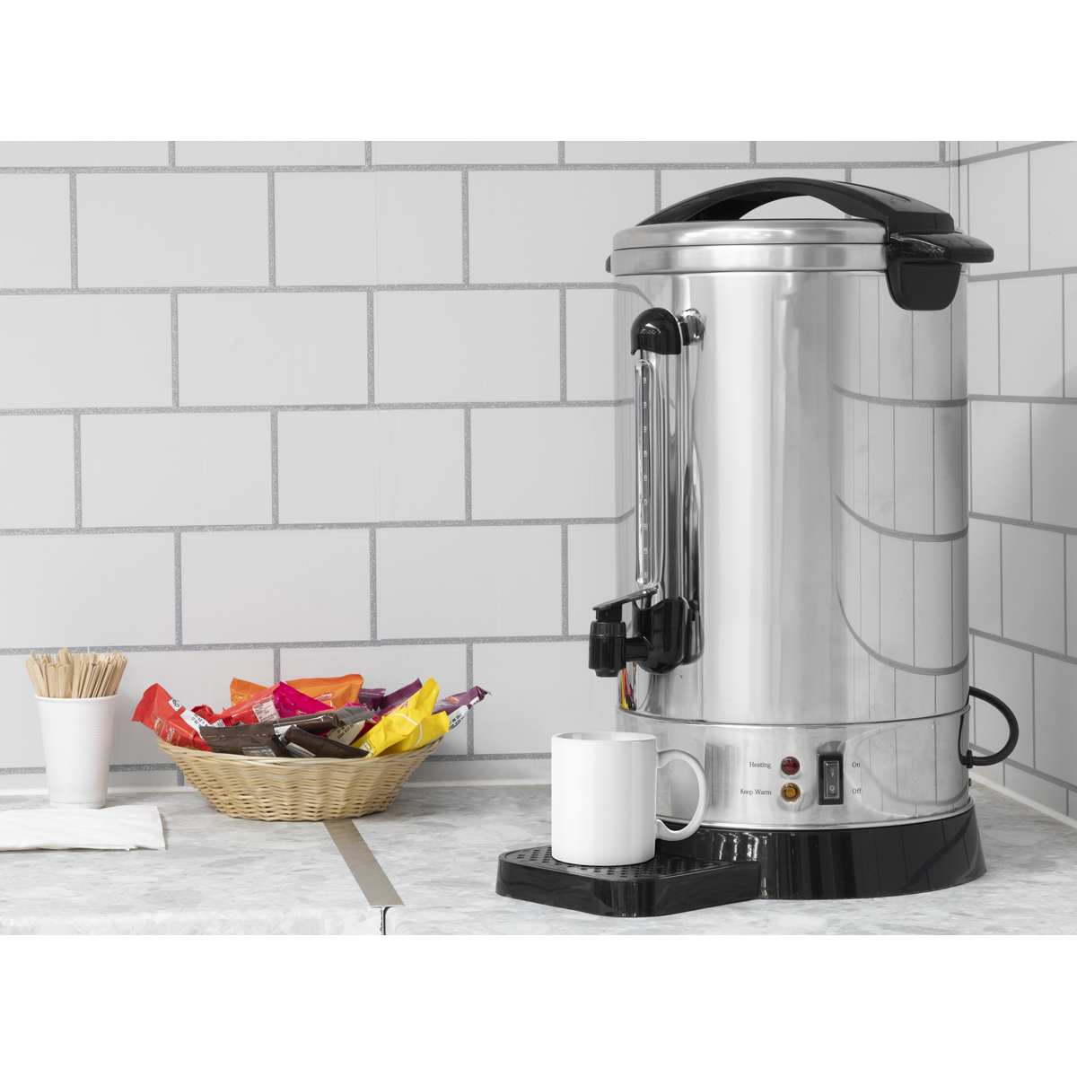 Baridi DH270 Hot Water Boiler, Tea Urn, 20L Capacity, Stainless Steel - additional view 10