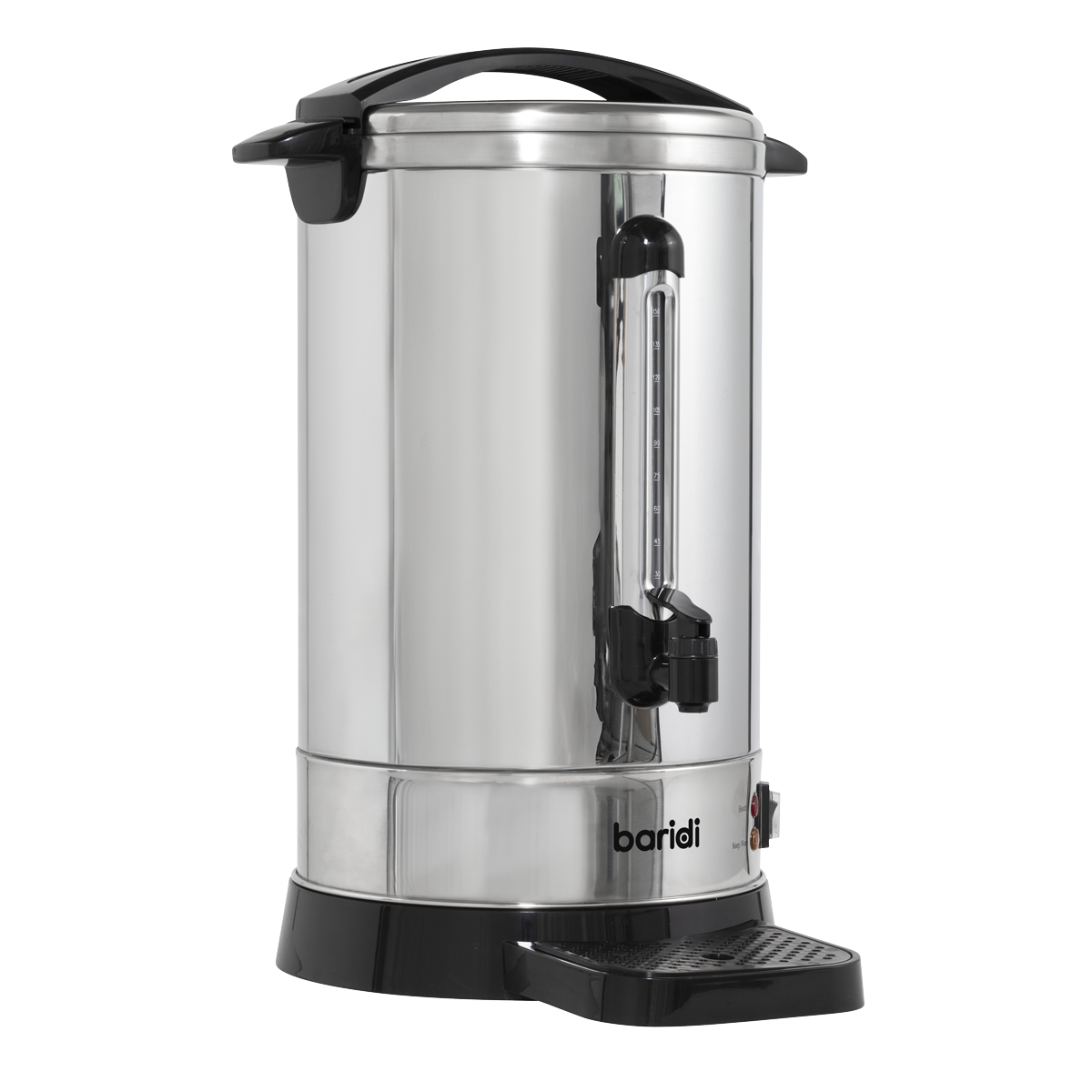 Baridi DH270 Hot Water Boiler, Tea Urn, 20L Capacity, Stainless Steel