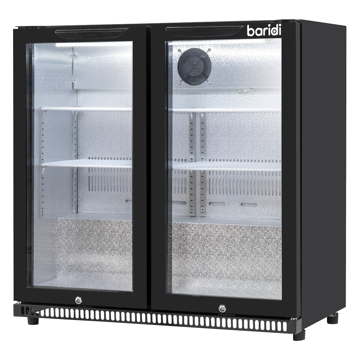 Baridi DH272 Back Bar Drinks Fridge/Cooler with Double Hinged Door & Security Lock 190L - Black - additional view 19