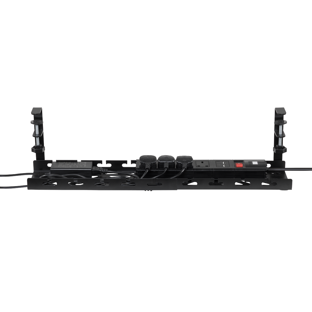 Dellonda DH276 Extendable Cable Management Tray 435/730 x 130 x 190 - Black - additional view 15