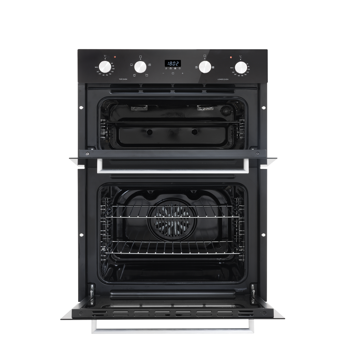 Baridi DH278 72cm Built-Under Double Oven, 74L Capacity, Energy Rating A - Black - additional view 3