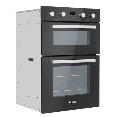 Baridi DH279 90cm Built-In Double Oven, 88L Capacity, Energy Rating A - Black