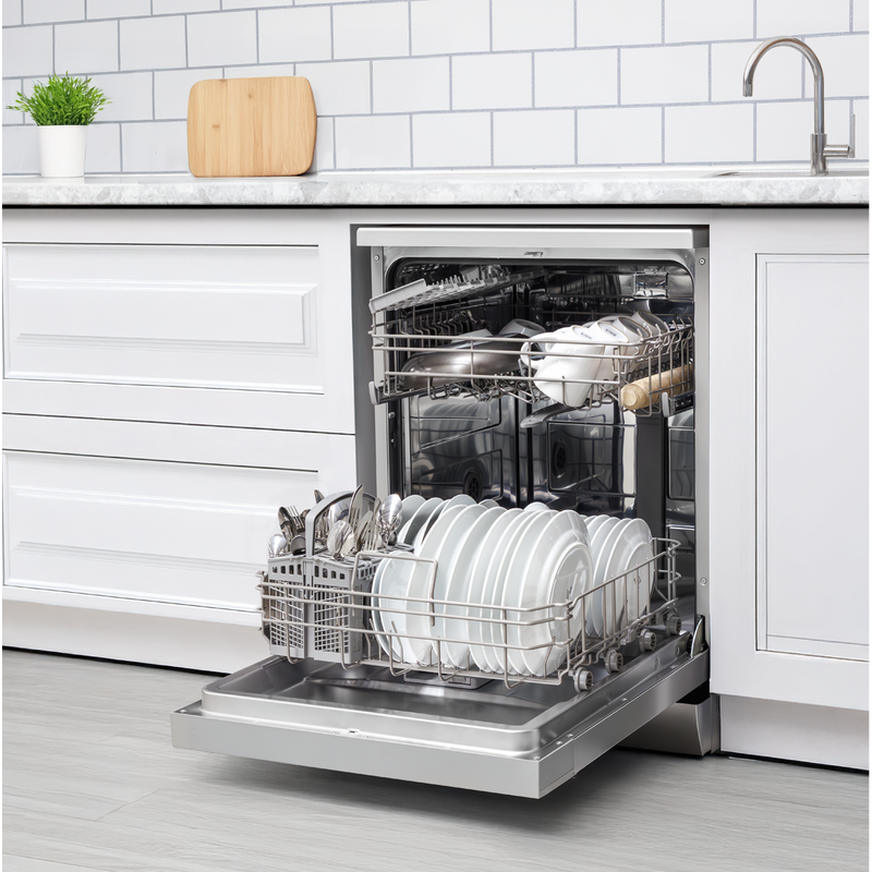 Baridi DH280 Regular Sized Freestanding Dishwasher 60cm Wide 13 Place Settings - Silver - additional view 11
