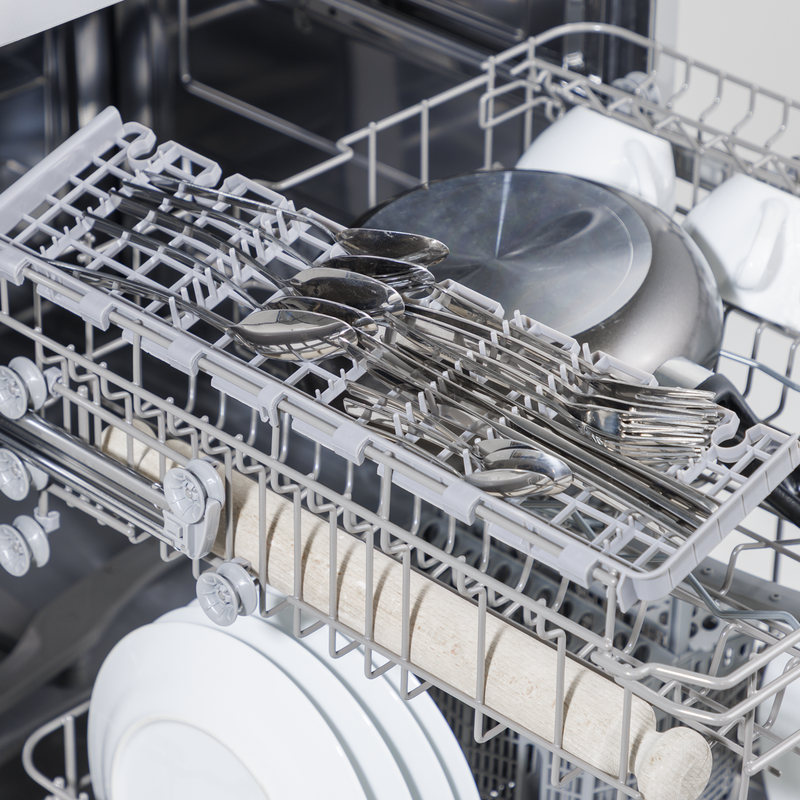 Baridi DH280 Regular Sized Freestanding Dishwasher 60cm Wide 13 Place Settings - Silver - additional view 25