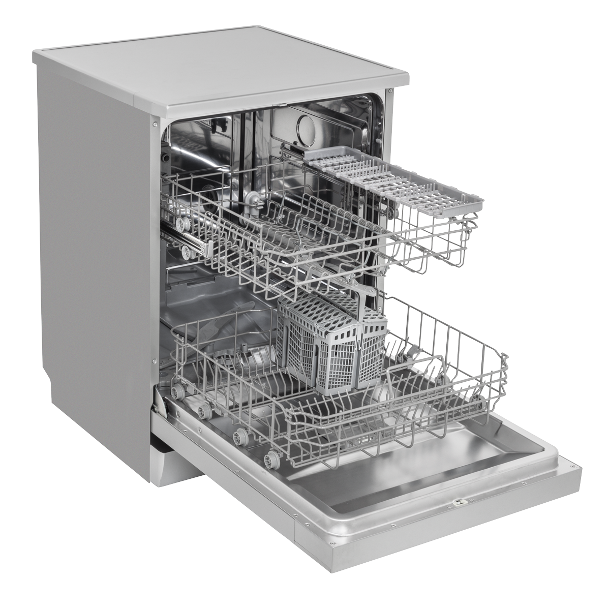 Baridi DH280 Regular Sized Freestanding Dishwasher 60cm Wide 13 Place Settings - Silver - additional view 19