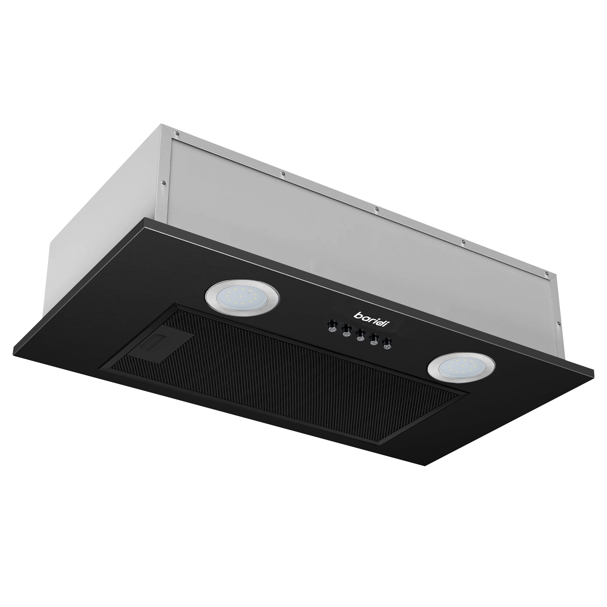 Baridi DH285 Cooker Hood with 5 Layer Filter 52cm - Black