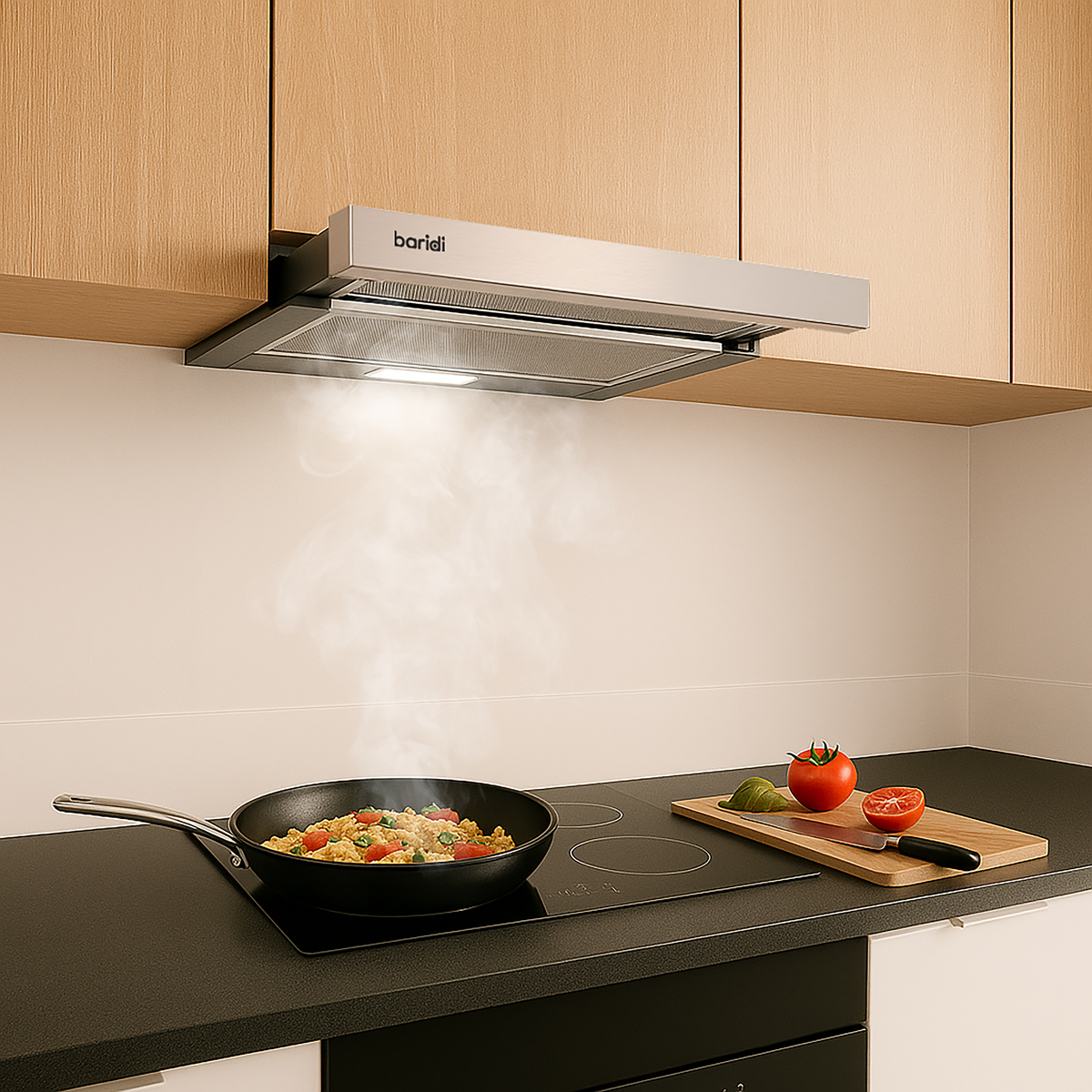 Baridi DH286 Telescopic Cooker Hood with Aluminium Filters 60cm - Stainless Steel - additional view 3