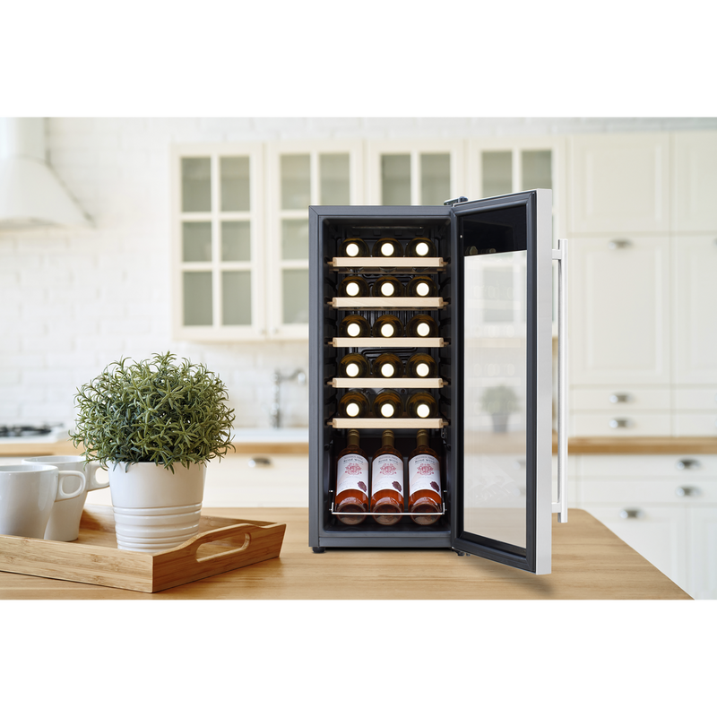 Baridi DH29 18 Bottle Wine Fridge with Digital Touch Screen Controls & LED Light - Stainless Steel - additional view 10