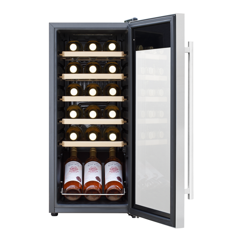Baridi DH29 18 Bottle Wine Fridge with Digital Touch Screen Controls & LED Light - Stainless Steel - additional view 5