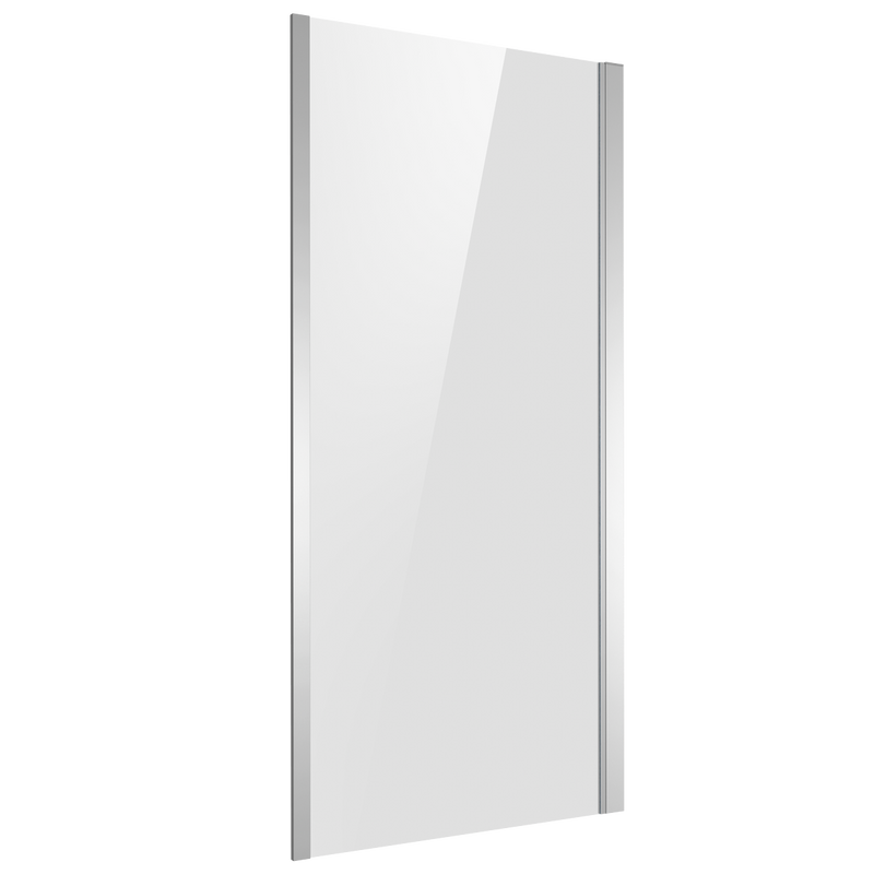 Baridi DH296 Side Panel for Sliding Shower Doors, 6mm Tempered Glass - Chrome
