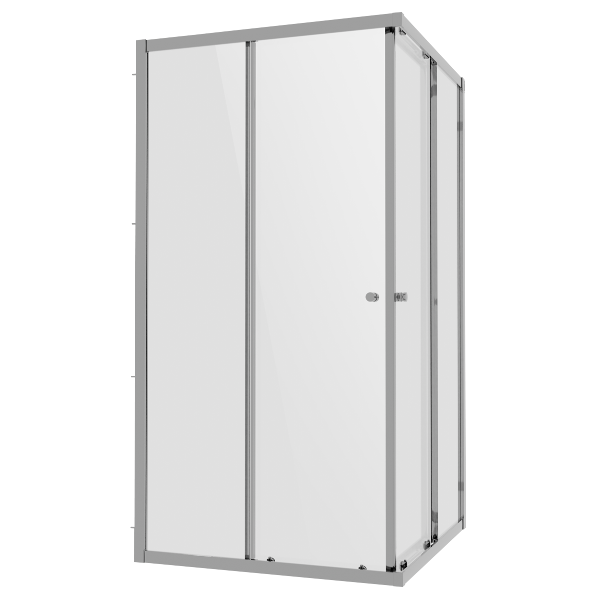 Baridi DH299 Corner Shower Entry Enclosure 900 x 900 x 1850mm with 6mm Tempered Glass - Chrome