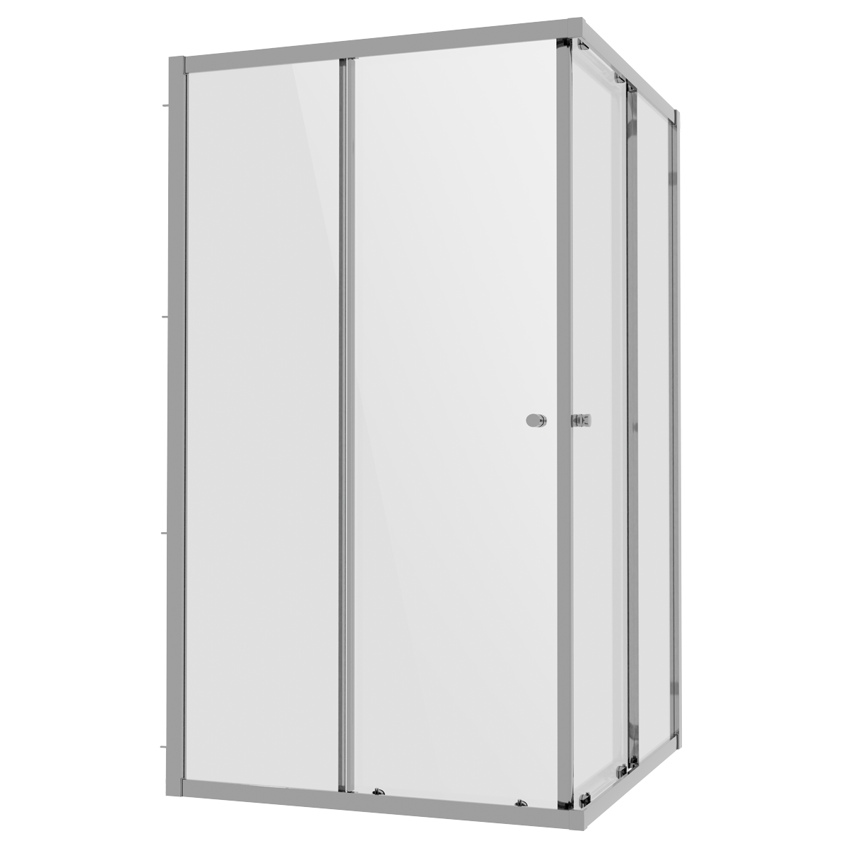 Baridi DH300 Corner Shower Entry Enclosure 1000 x 800 x 1850mm with 6mm Tempered Glass - Chrome