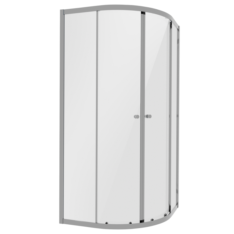 Baridi DH301 Quadrant Shower Entry Enclosure 800 x 800 x 1850mm with 6mm Tempered Glass - Chrome