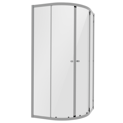 Baridi DH301 Quadrant Shower Entry Enclosure 800 x 800 x 1850mm with 6mm Tempered Glass - Chrome