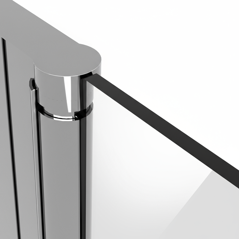 Baridi DH303 Pivot Shower Door 800 x 1850mm, 6mm Tempered Glass, Reversible - Chrome - additional view 8