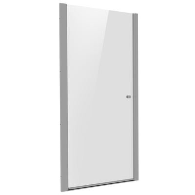 Baridi DH303 Pivot Shower Door 800 x 1850mm, 6mm Tempered Glass, Reversible - Chrome