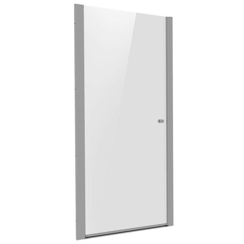Baridi DH303 Pivot Shower Door 800 x 1850mm, 6mm Tempered Glass, Reversible - Chrome