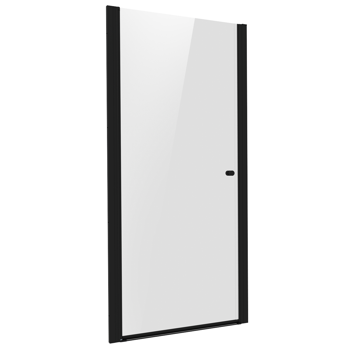 Baridi DH304 Pivot Shower Door 800 x 1850mm, 6mm Tempered Glass, Reversible - Black