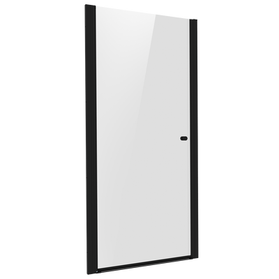 Baridi DH304 Pivot Shower Door 800 x 1850mm, 6mm Tempered Glass, Reversible - Black