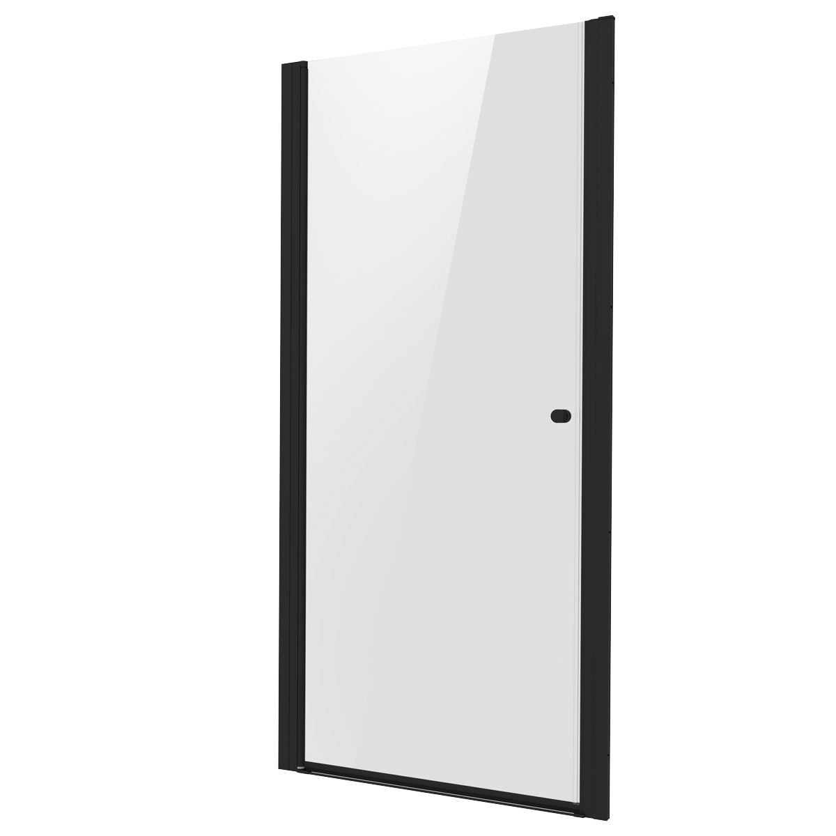 Baridi DH304 Pivot Shower Door 800 x 1850mm, 6mm Tempered Glass, Reversible - Black - additional view 5