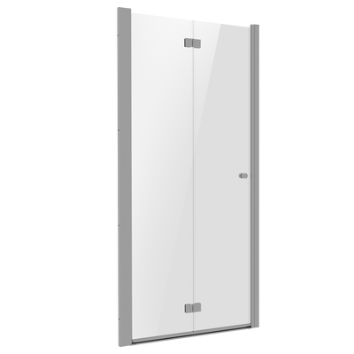 Baridi DH305 Bi-Fold Shower Door 800 x 1850mm, 6mm Tempered Glass, Reversible - Chrome