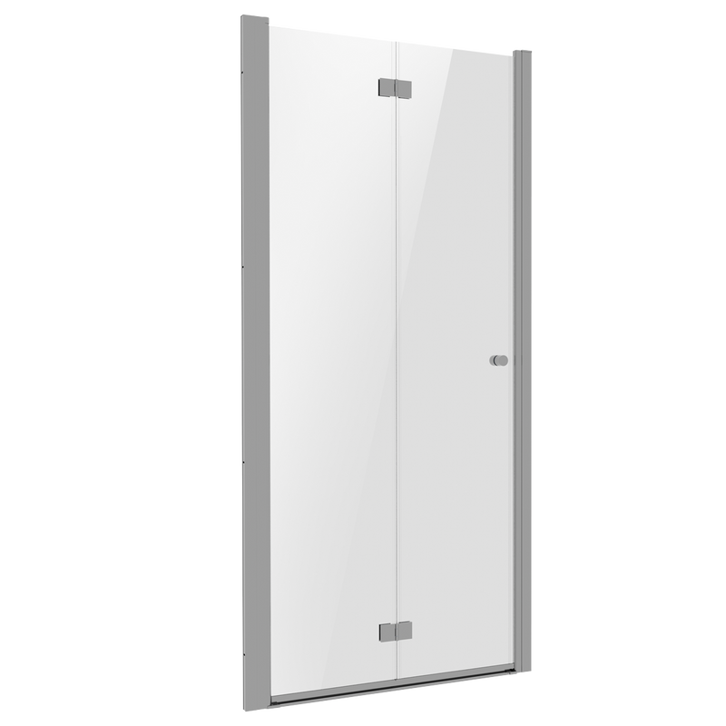 Baridi DH305 Bi-Fold Shower Door 800 x 1850mm, 6mm Tempered Glass, Reversible - Chrome