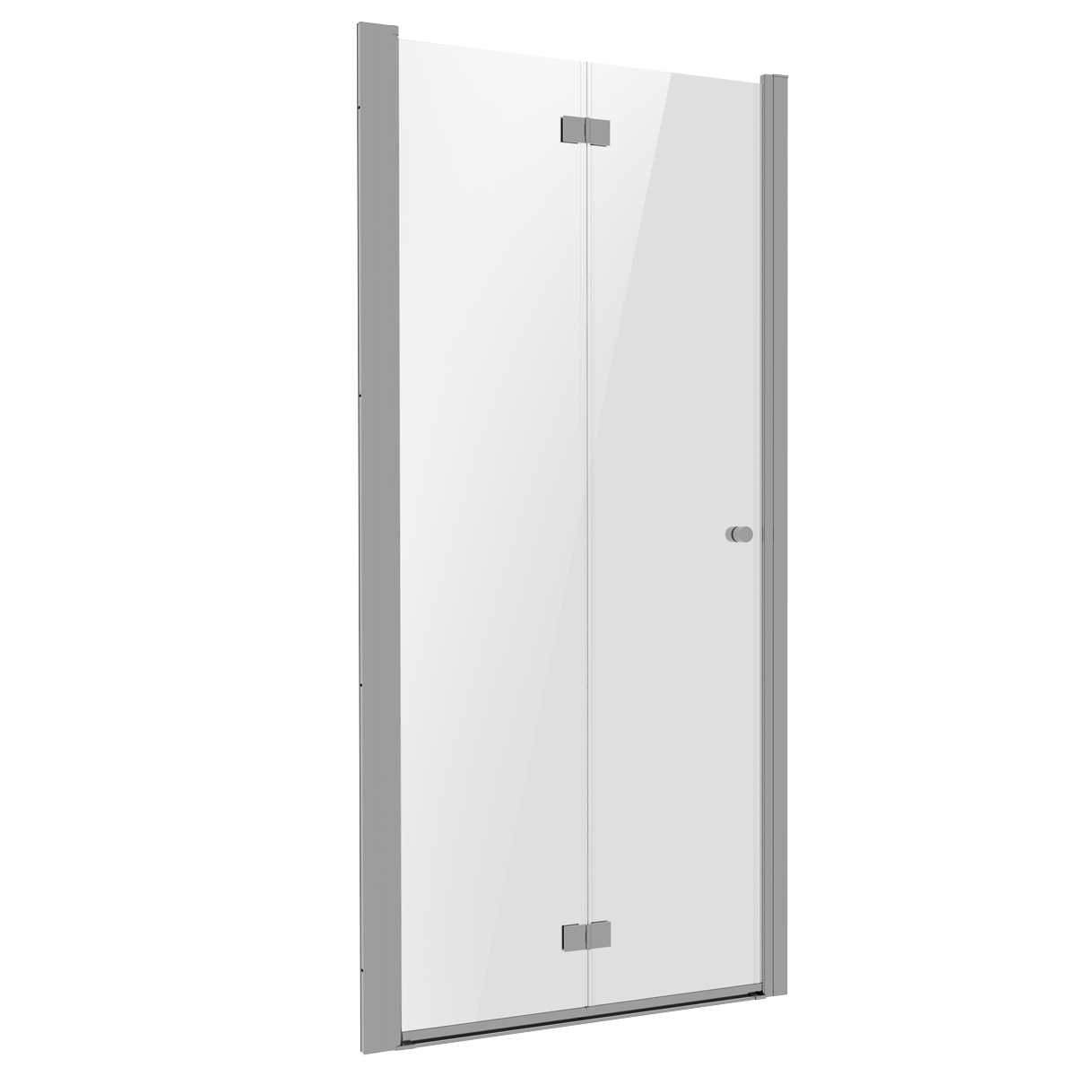 Baridi DH305 Bi-Fold Shower Door 800 x 1850mm, 6mm Tempered Glass, Reversible - Chrome