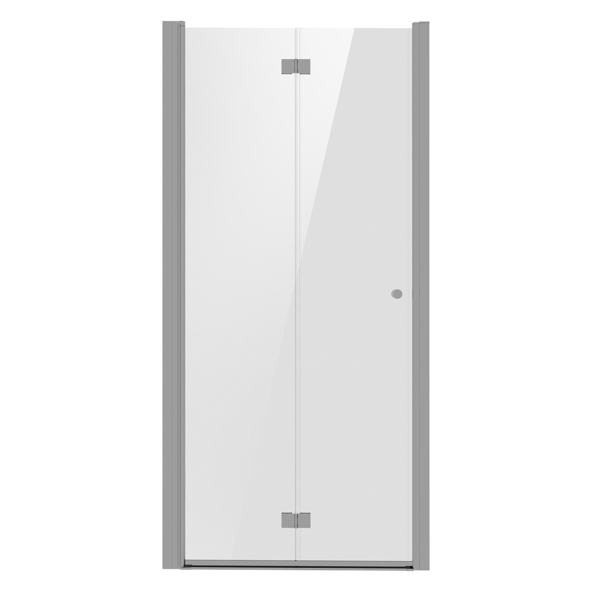 Baridi DH305 Bi-Fold Shower Door 800 x 1850mm, 6mm Tempered Glass, Reversible - Chrome - additional view 13
