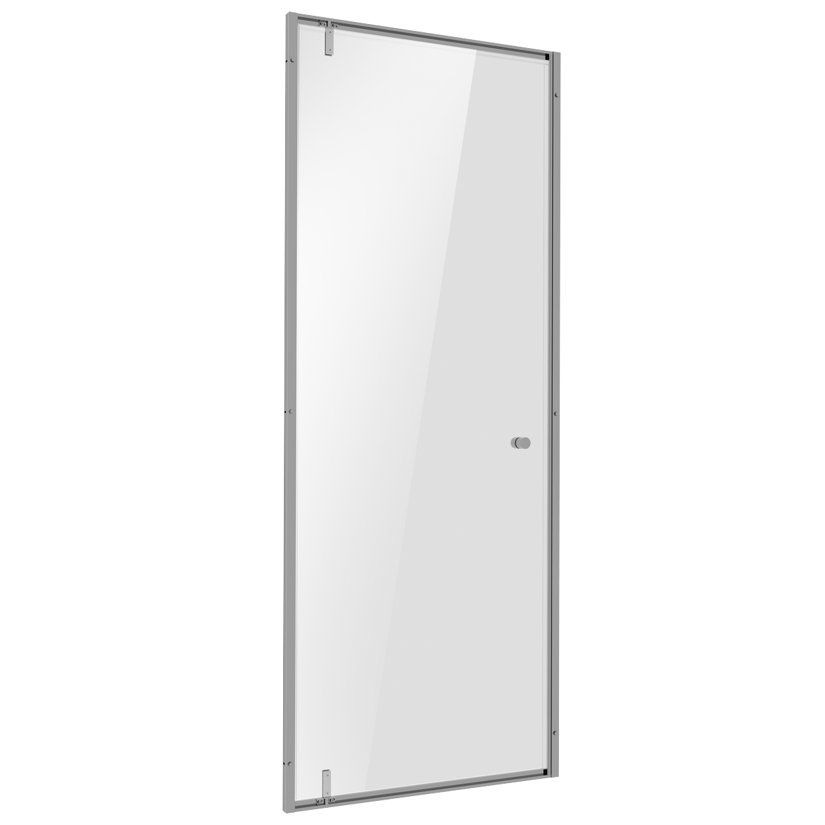 Baridi DH306 Hinged Shower Door 800 x 1850mm, 6mm Tempered Glass, Reversible - Chrome
