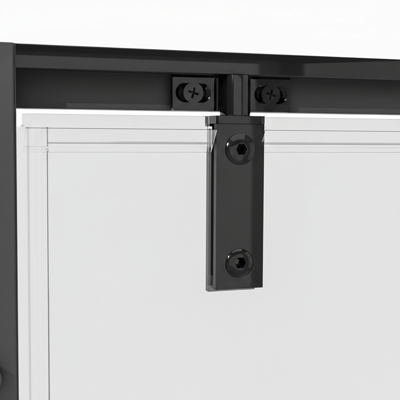 Baridi DH307 Hinged Shower Door 800 x 1850mm, 6mm Tempered Glass, Reversible - Black - additional view 3
