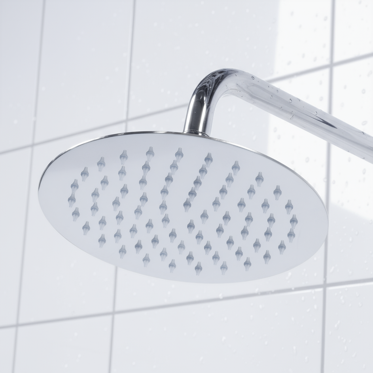 Baridi DH314 Thermostatic Shower Mixer Set, 20cm Round Head, Adjustable Rail - Chrome - additional view 16