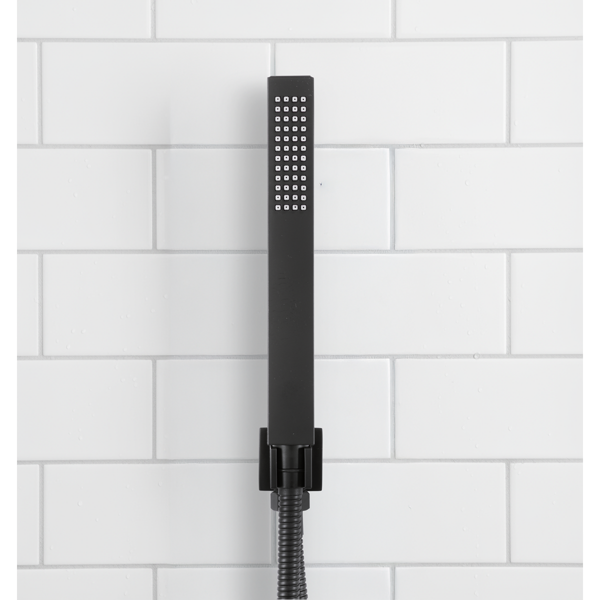 Baridi DH321 Concealed Thermostatic Shower Set 20 x 20cm Square Head & Hand Shower - Black - additional view 12