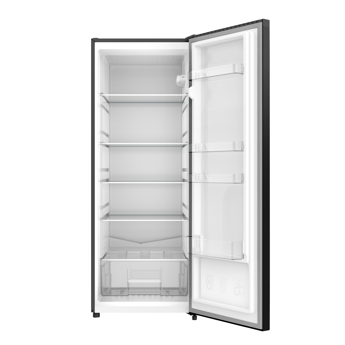 Baridi DH323 Freestanding Larder Fridge 241L - Black - additional view 12