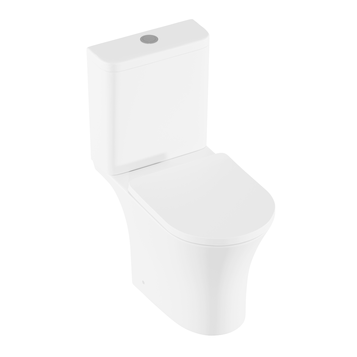 Baridi DH332 Close-Coupled Toilet with Soft Close Seat, Dual Flush Cistern & Rimless Flush - White - additional view 3