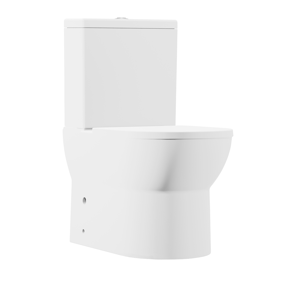 Baridi DH333 Close-Coupled Toilet with Soft Close Seat, Dual Flush Cistern & Rimless Flush - White