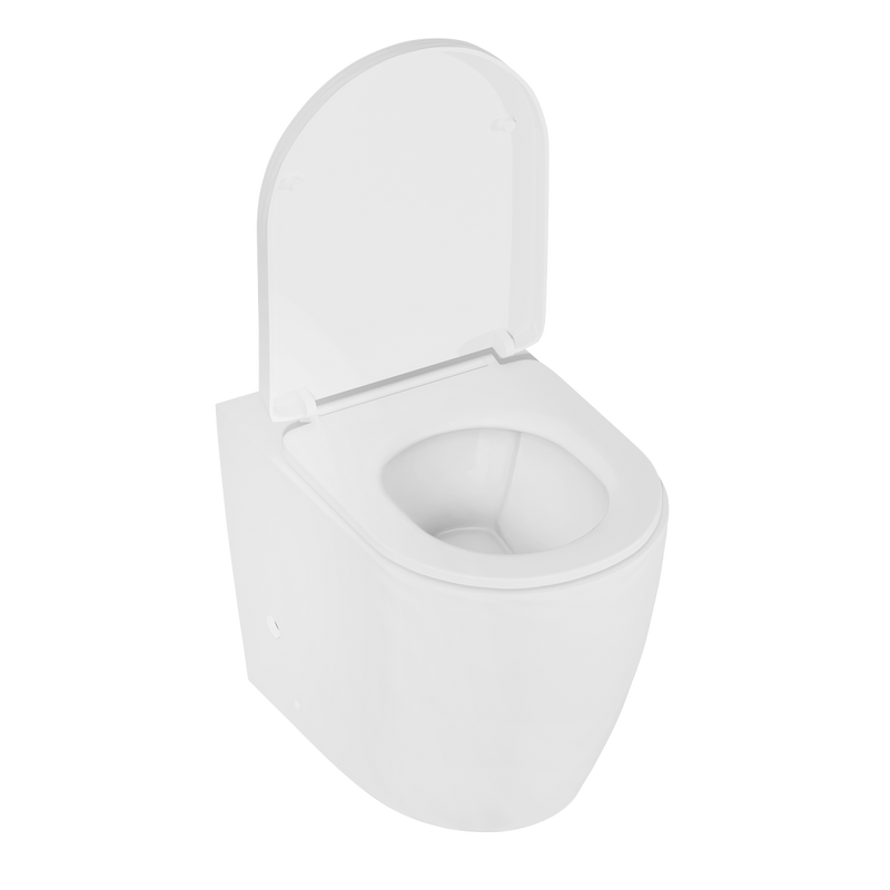 Baridi DH334 Back-to-Wall Toilet with Soft Close Seat & Rimless Flush - White - additional view 10
