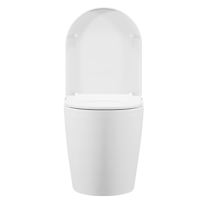 Baridi DH334 Back-to-Wall Toilet with Soft Close Seat & Rimless Flush - White - additional view 6