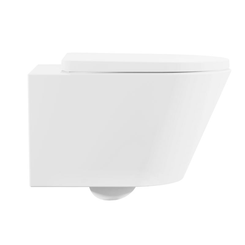 Baridi DH335 Wall Hung Toilet with Soft Close Seat & Rimless Flush - White - additional view 5